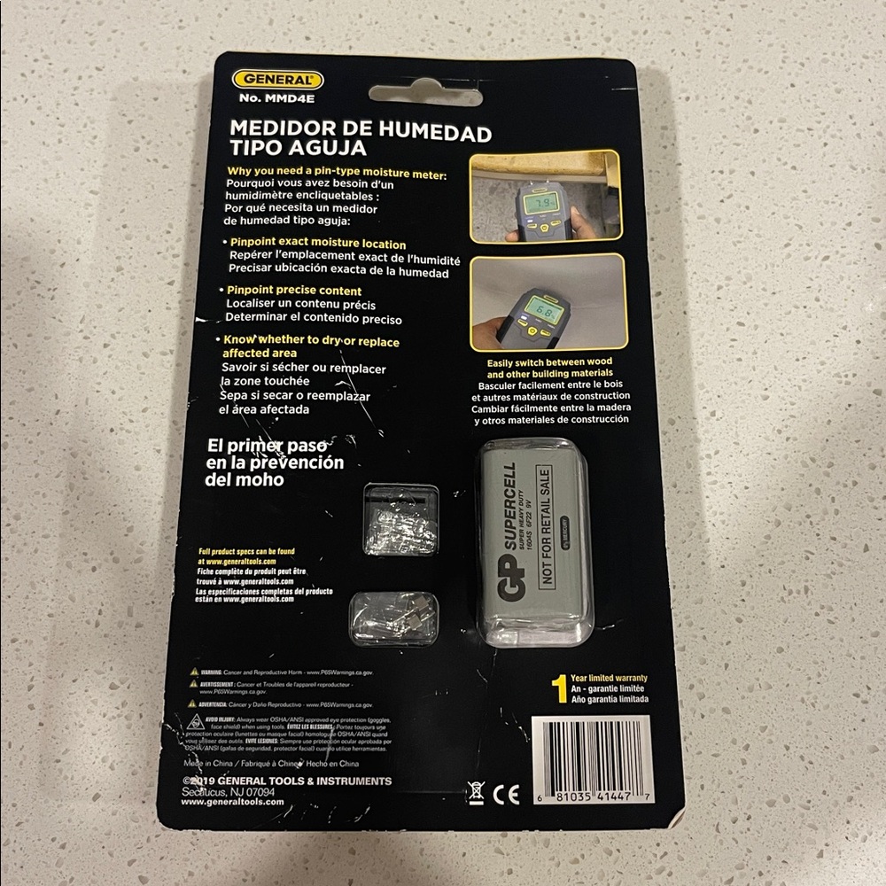General Pin-Type Moisture Meter - Picture 2 of 2